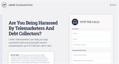Desktop Screenshot of ihatetelemarketers.com