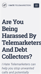 Mobile Screenshot of ihatetelemarketers.com