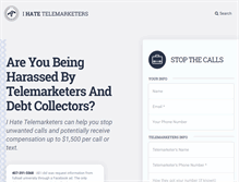 Tablet Screenshot of ihatetelemarketers.com
